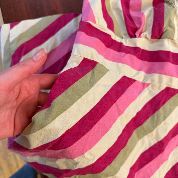 VINTAGE y2k Reitman's striped halter mini dress - Picture 3 of 8